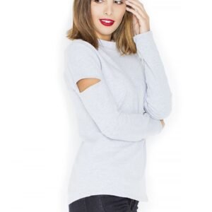 Bluzka Model K339 Grey - Katrus