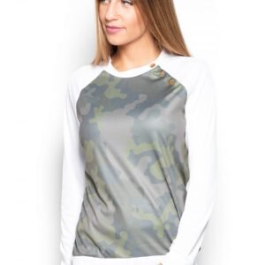 Bluzka Model K405 Wzór 24 White - Katrus