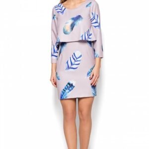 Sukienka Model K426 Wzór 53 Beige - Katrus