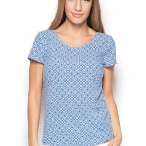 Bluzka Model K411 Wzór 38 Blue - Katrus