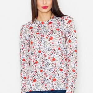 Bluza Damska Model M541 Wzór 57 White - Figl