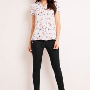 Koszula Damska Model M127 Ecru Ptaki - Infinite You