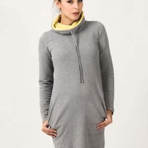 Sukienka model Kaja Light Gray/Yellow - Tessita