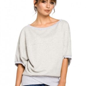 Bluza Damska Model B048 Popiel - BeWear