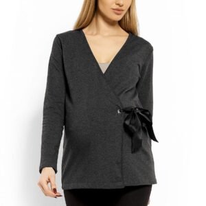 Bluzka Ciążowa Model 1626C Grafit - PeeKaBoo