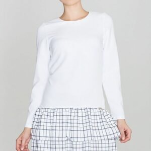 Sukienka Model K423 Wzór 47 White - Lenitif