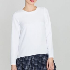 Sukienka Model K423 Wzór 40 White - Lenitif