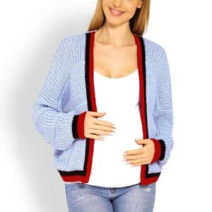 Sweter Ciążowy Model 60004C Sky Blue - PeeKaBoo