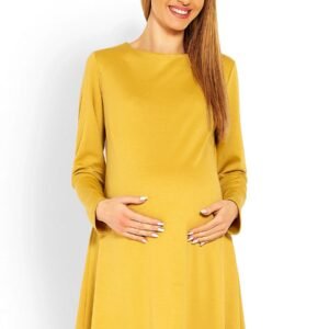 Sukienka Ciążowa Model 1359C Musztard - PeeKaBoo