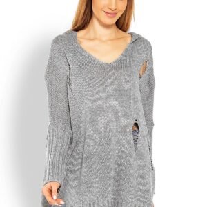 Sweter Damski Model 30055 Grey - PeeKaBoo