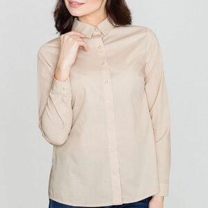 Koszula Damska Model K384 Beige - Lenitif