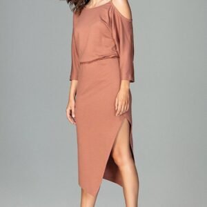 Sukienka Model K479 Brown - Lenitif