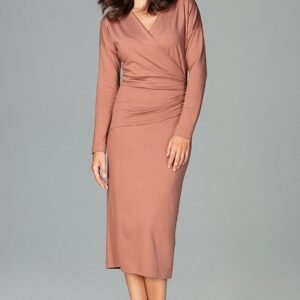 Sukienka Model K477 Brown - Lenitif