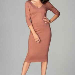 Sukienka Model K476 Brown - Lenitif