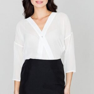 Bluzka Model K138 Ecru - Lenitif