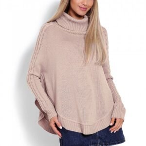 Sweter Ponczo Model 70009 Latte - PeeKaBoo