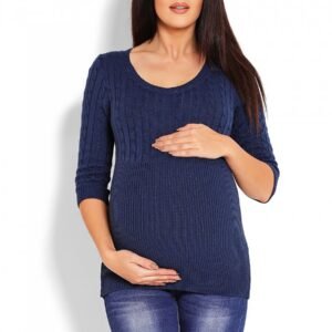 Sweter Damski Model 70008C Petrol Navy - PeeKaBoo