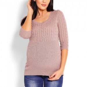 Sweter Damski Model 70008C Cappuccino - PeeKaBoo