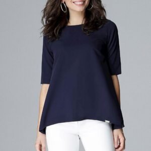 Bluzka Model L002 Navy - Lenitif