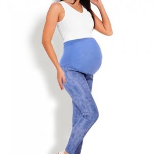 Legginsy Ciążowe Model 1684 Blue - PeeKaBoo