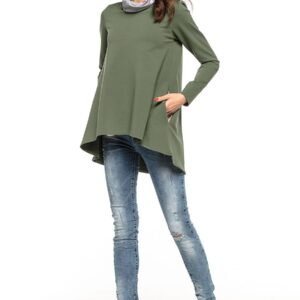 Tunika Model T277/2 Green/Flowers - Tessita