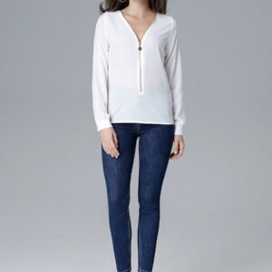 Bluzka Model L023 Ecru - Lenitif