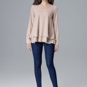 Bluzka Model L020 Beige - Lenitif