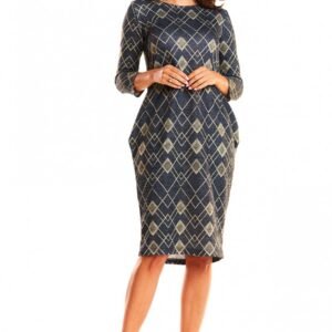 Sukienka Model M189 Navy/Yellow Romby - Infinite You