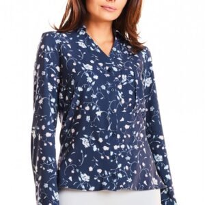 Koszula Damska Model M176 Flowers/Navy - Infinite You