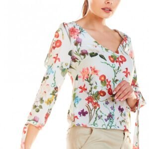 Bluzka Model M191 Flowers Ecru - Infinite You