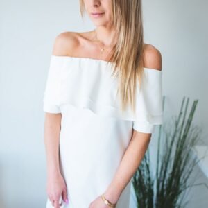 Sukienka Model Sandra Ecru - Jersa