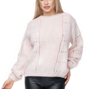 Sweter Damski Model 30059 Powder Pink - PeeKaBoo