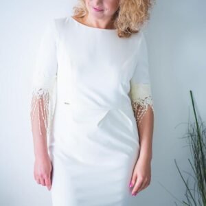 Sukienka Model Jasmine Ecru - Jersa