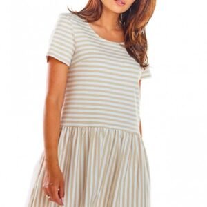 Sukienka Model M205 Paski Beige - Infinite You