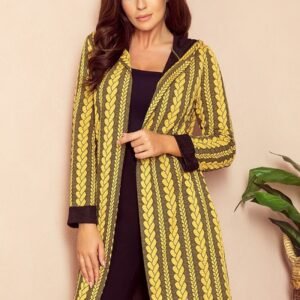 Sweter  Kardigan Model 218-2 Warkocz Honey - Numoco