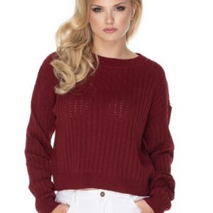 Sweter Damski Model 70022 Bordo - PeeKaBoo