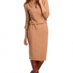 Sukienka Model S194 Cappuccino - Stylove