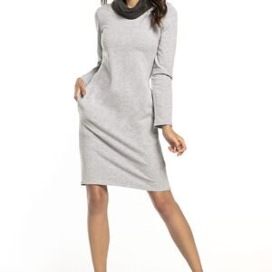 Sukienka Model T294/4 Light Grey/Dark Grey - Tessita