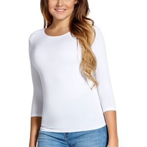 Bluzka Model Manati 3/4 White - Babell