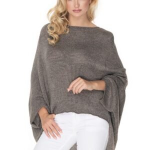 Sweter Ponczo Model 30068 Tabak - PeeKaBoo