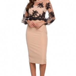 Sukienka Model K013 Beige - Makover