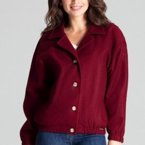 Kurtka Damska Model L075 Bordo - Lenitif