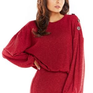 Sweter Damski Model A318 Bordo - awama