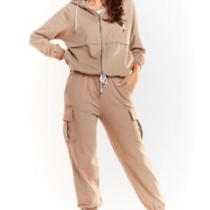 Spodnie Dresowe Model M226 Beige - Infinite You