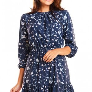 Sukienka Model M178 Flowers Navy 2 - Infinite You