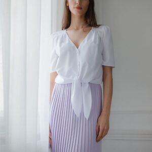 Bluzka Model L081 White - Lenitif