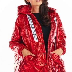 Kurtka Damska Model A385 Red Pikówka - awama