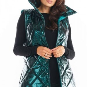 Kamizelka Damska Model A383 Green Pikówka - awama