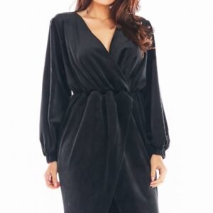 Sukienka Model A406 Welur Black - awama