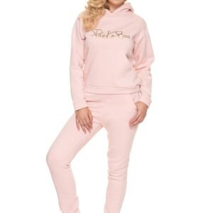 Spodnie Dres Damski Model 0196 Powder Pink - PeeKaBoo